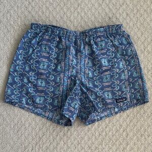 Patagonia Women's Baggies Shorts Relaxed Fit Current Blue M Outdoor Hiking